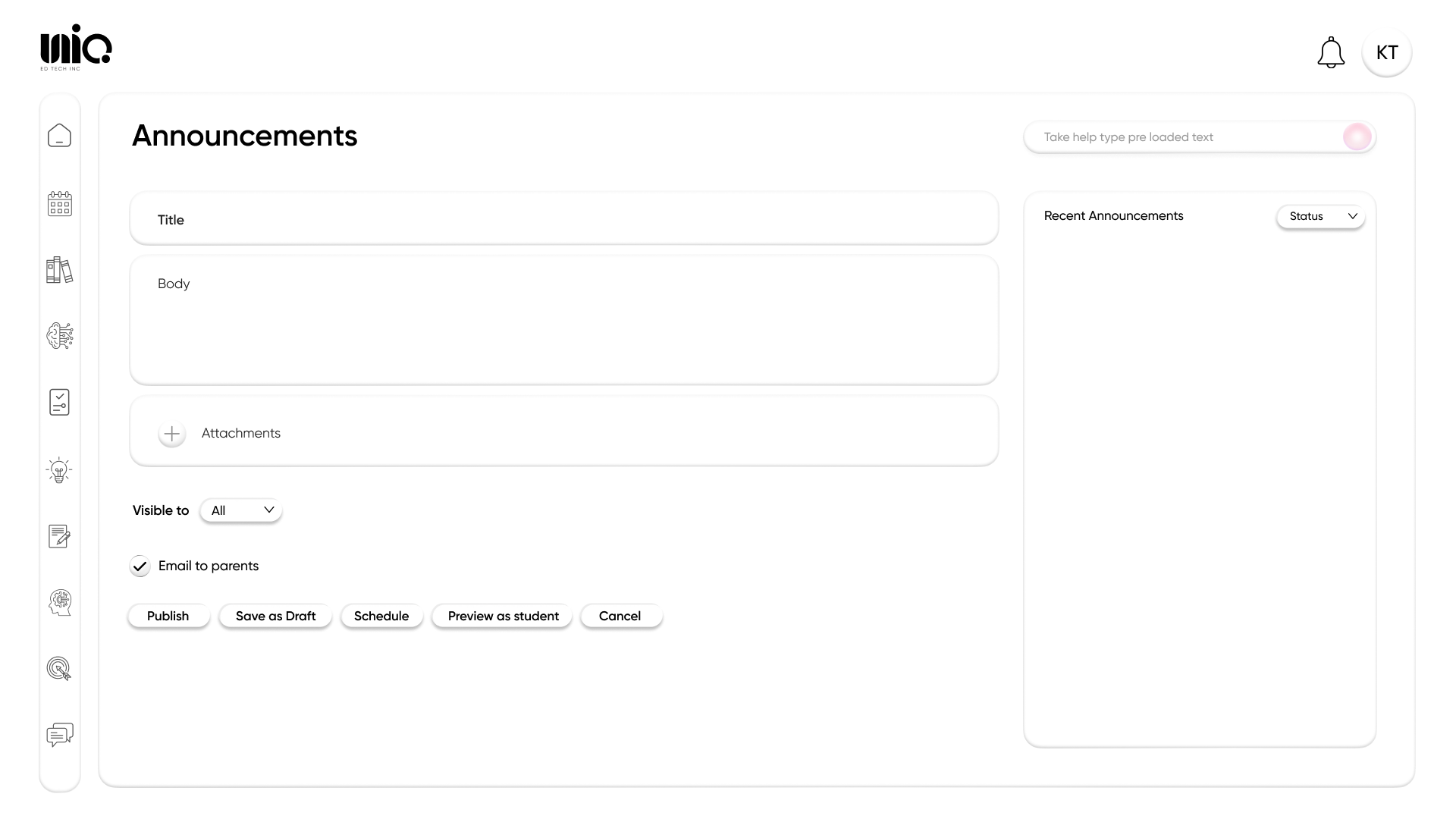 Announcements and Conversations